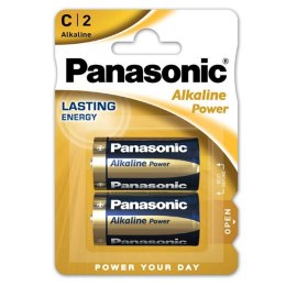 Bateria alkaliczna, ogniwo typ C, 1.5V, Panasonic, blistr, 2-pack, Alkaline Power