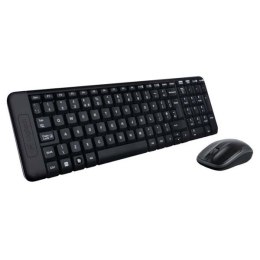 Logitech MK220, zestaw klawiatura z myszą optyczną bezprzewodową, AAA, CZ, klasyczna, 2.4 [GHz], bezprzewodowa, czarna