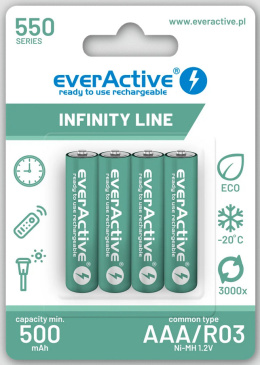 Akumulatorki everActive R03/AAA 550 mAh 4 szt