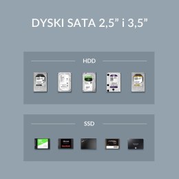 Orico Stacja dokująca na dysk SATA, USB-C 5 Gbps