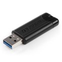 Verbatim USB pendrive USB 3.0, 16GB, PinStripe, Store N Go, czarny, 49316, USB A, z wysuwanym złączem