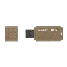 Goodram USB pendrive USB 3.0, 64GB, UME3 ECO FRIENDLY, brązowy, UME3-0640EFR11, USB A, z osłoną