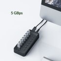 Orico Aktywny hub 13*USB-A 5Gbps BC 1.2 60W czarny