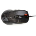 A4Tech Mysz F5, 3000DPI, optyczna, 7kl., przewodowa USB, czarna, do gry, V-Track, pamięć 160kB