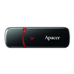 Apacer USB pendrive USB 2.0, 16GB, AH333, czarny, AP16GAH333B-1, USB A, z osłoną