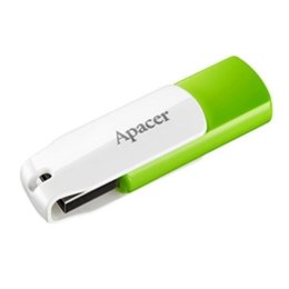 Apacer USB pendrive USB 2.0, 32GB, AH335, zielony, AP32GAH335G-1, USB A, z obrotową osłoną