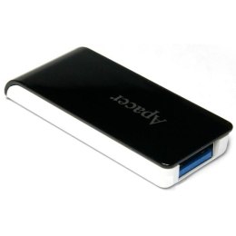 Apacer USB pendrive USB 3.0, 128GB, AH350, czarny, AP128GAH350B-1, USB A, z wysuwanym złączem