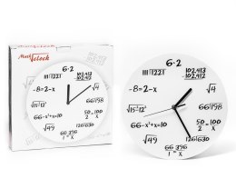 Zegar dla matematyka biały