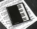 Notes muzyka - I LOVE MUSIC, klawisze notatnik