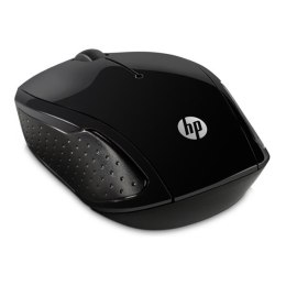HP Mysz 200, 1000DPI, 2.4 [GHz], optyczna, 3kl., bezprzewodowa, czarna, 2 szt AAA, Windows 7/8/10, Mac OS 10.3i nowsze, i Chrome