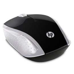 HP Mysz 200 Pike Silver, 1000DPI, 2.4 [GHz], optyczna, 3kl., bezprzewodowa, srebrna, 2 szt AAA, MacOS X 10.x,Google Chrome OS, M