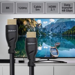 Qoltec Kabel HDMI v2.1 Ultra high speed 4K 8K | 120Hz | 5m