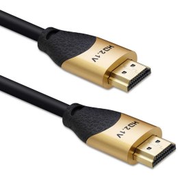 Qoltec Kabel HDMI v2.1 Ultra high speed 8K | 60Hz | 1m