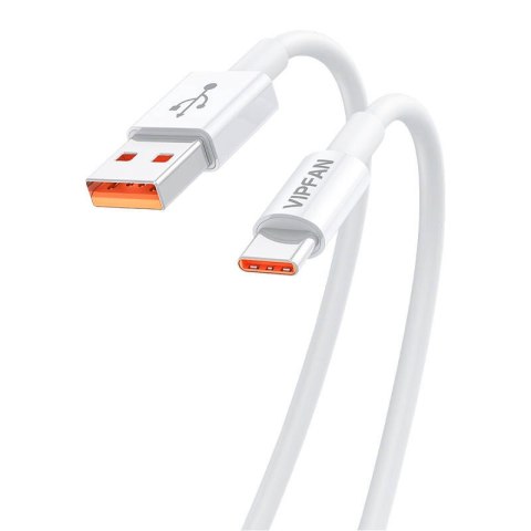 Kabel USB do USB-C Vipfan X17, 6A, 1.2m (biały)