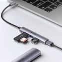 Unitek Hub USB-C 1*USB-A 5 Gbps, 3*USB-A 2.0 alu