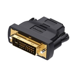Adapter DVI (24+1) męski na HDMI żeński Vention ECDB0 (czarny)