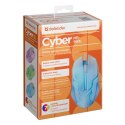 Defender Mysz Cyber MB-560L, 1200DPI, optyczna, 3kl., przewodowa USB, biała, do gry, podświetlona