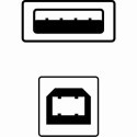 Logo USB kabel (2.0), USB A M - USB B (M), 3m, czarny
