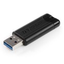 Verbatim USB pendrive, USB 3.0, 32GB, PinStripe, Store N Go, czarny, 49317, USB A, z wysuwanym złączem