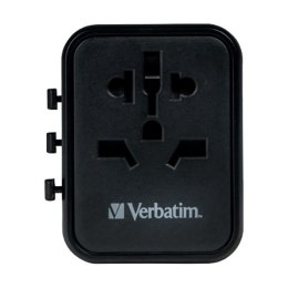 Adapter podróżny World-to-World Verbatim UTA-02 Verbatim, USB-A, USB-C, czarny