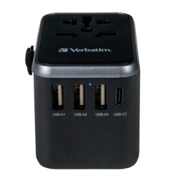 Adapter podróżny World-to-World Verbatim UTA-04 Verbatim, USB-A, USB-C, czarny