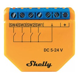 Kontroler/aktywator scen Shelly PLUS i4 DC WIFI, napięcie 5-24V DC