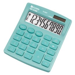 Eleven Kalkulator SDC810NRGNE, turkusowa, biurkowy, 10 miejsc, podwójne zasilanie