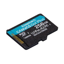 Kingston karta pamięci Canvas Go! Plus, 256GB, micro SDXC, SDCG3/256GBSP, UHS-I U3, A2, V30