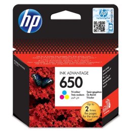 HP oryginalny ink / tusz CZ102AE, HP 650, color, blistr, 200s, HP Deskjet Ink Advantage 2515 AiO, 3515 e-Ai0, 3545