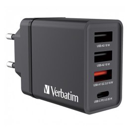 Verbatim Zasilacz / sieciowy adapter 30W, 4-portowy, 1x USB-C