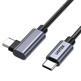 Unitek Kabel USB-C kątowy 90° PD100W 0,5m