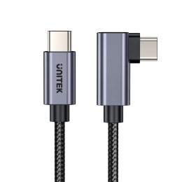 Unitek Kabel USB-C kątowy 90° PD100W 0,5m