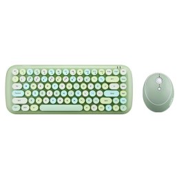 Bezprzewodowy zestaw klawiatura + myszka MOFII Candy 2.4G (zielony)