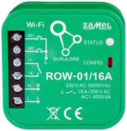 INTELIGENTNY PRZEŁĄCZNIK ROW-01/16A Wi-Fi 230 V AC ZAMEL