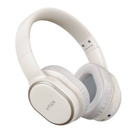 Słuchawki nauszne bezprzewodowe Vipfan BE02 (białe) Bluetooth 5.1 40h pracy