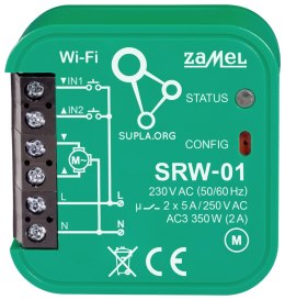 INTELIGENTNY STEROWNIK ROLET SRW-01 Wi-Fi 230 V AC ZAMEL