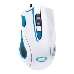 Przewodowa mysz gamingowa Esperanza EGM401WB (biało-niebieska)