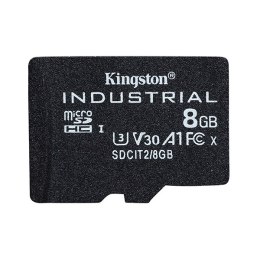 Kingston Karta pamięci Micro Industrial, 8GB, micro SDHC, SDCIT2/8GB, UHS-I U3 (Class 10), V30, A1, pSLC kart