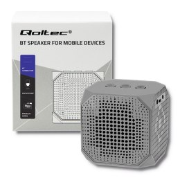 Qoltec Przenośny głośnik Bluetooth 3W | Double speaker | szary