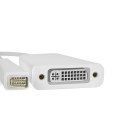 Qoltec Adapter Mini DVI męska | DVI (24+5) żeńska |0.17m
