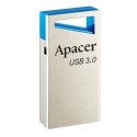 Apacer USB pendrive, USB 3.0, 64GB, AH155, srebrny, AP64GAH155U-1, USB A, z oczkiem na brelok
