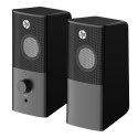 HP głośniki DHS-2101, 2.0, 12W, czarny, regulacja głośności, stołowy, 3,5 mm jack (USB)