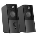 HP głośniki DHS-2101, 2.0, 12W, czarny, regulacja głośności, stołowy, 3,5 mm jack (USB)