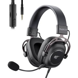 Słuchawki gamingowe Havit H2002Y, czarne, minijack z mikrofonem