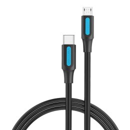 Kabel USB-C 2.0 do Micro USB Vention COVBF 2A 1m czarny