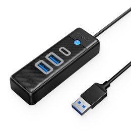 Orico Hub USB-A 2x USB 3.1 + USB-C czarny