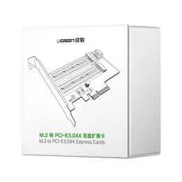 Adapter UGREEN CM302 PCIe 3.0 x4 do M.2 M-Key + M.2 B-Key