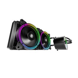 Chłodzenie wodne komputera AiO Darkflash TR240 RGB 2x 120x120 (czarne)