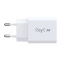 Ładowarka sieciowa RayCue USB-C + USB-A PD 20W EU (biała)