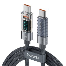 Kabel USB-C do USB-C Toocki, 1m, 100W (szary)